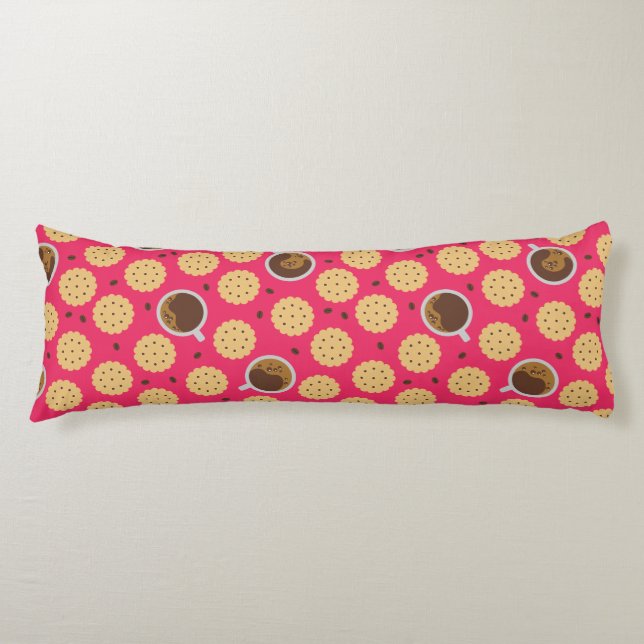 Coffee & Cookies Body Cushion (Front)