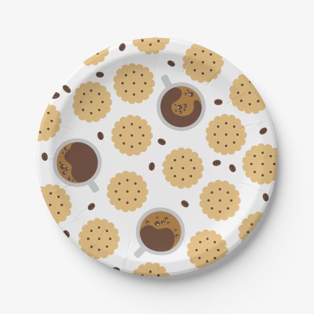 Coffee & Cookies Paper Plate (Front)