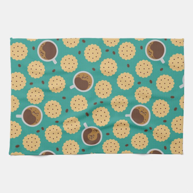 Coffee & Cookies Tea Towel (Horizontal)