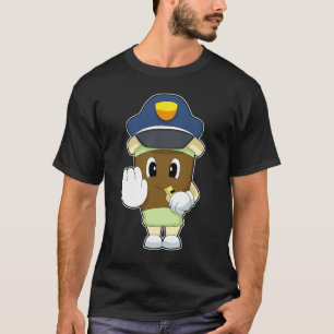 Coffee Cop Whistle Police T-Shirt