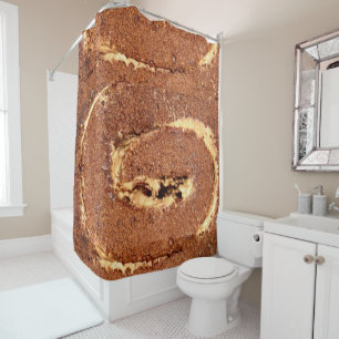 Coffee Cream Cake, Shower Curtain