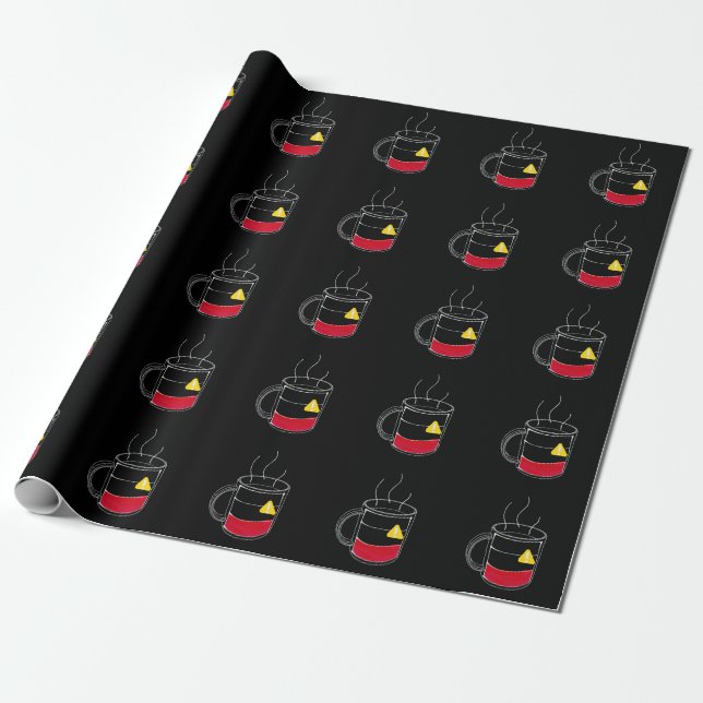 Coffee Critically low Wrapping Paper (Unrolled)
