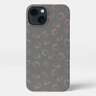 Coffee Croissants iPhone 13 Case