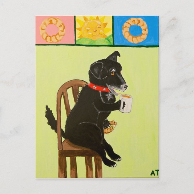 Coffee & Crullers II Postcard (Front)