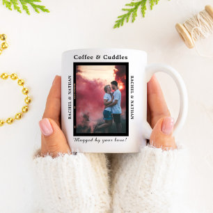 Coffee & Cuddles I Photo I Valentine Couple Coffee Mug