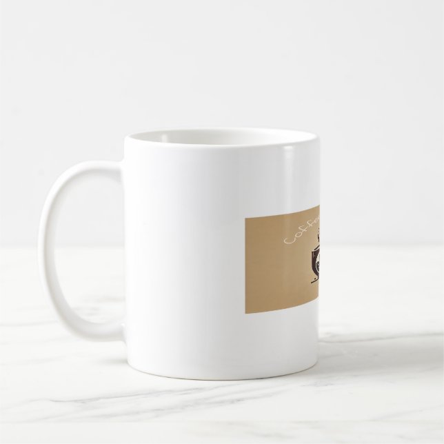 Coffee & Cuddles Podcast Mug  (Left)