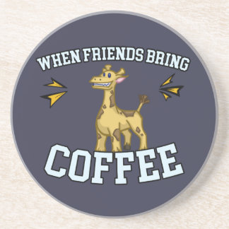 Coffee Culture - Coffee Snob - Funny Giraffe Coaster
