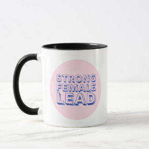 Coffee Cup 3D Lettering "Strong Female Lead"