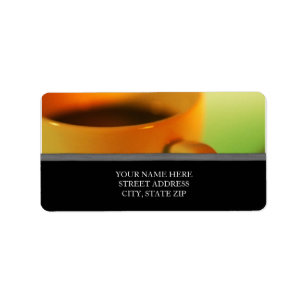 Coffee Cup Address Labels
