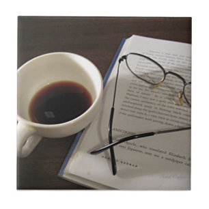Coffee Cup and Book Tile