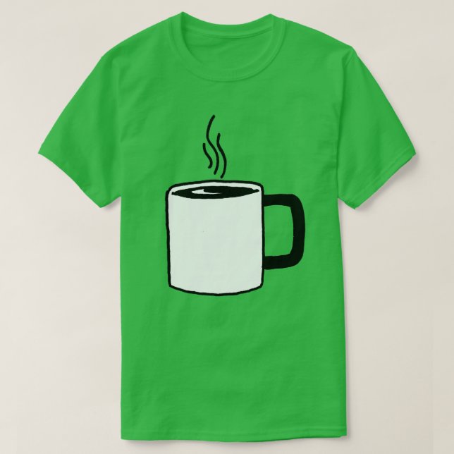 Coffee Cup Art  T-Shirt (Design Front)