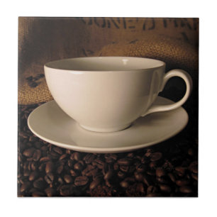 Coffee Cup Art Tile