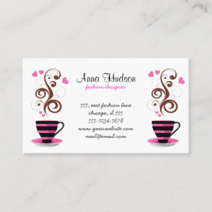Coffee Cup, Black Coffee, Barista, Coffee Shop Business Card