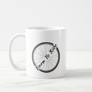 Coffee Cup "Born To Ride" Bicycle