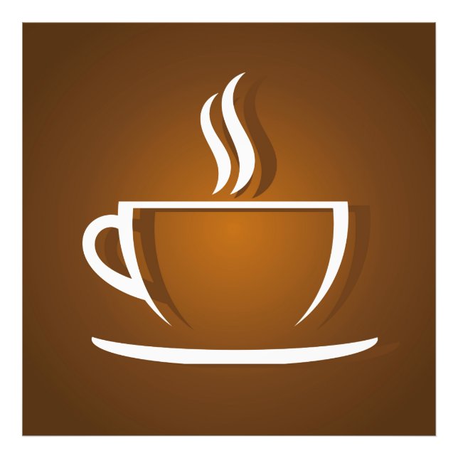 Coffee cup brown  photo print (Front)