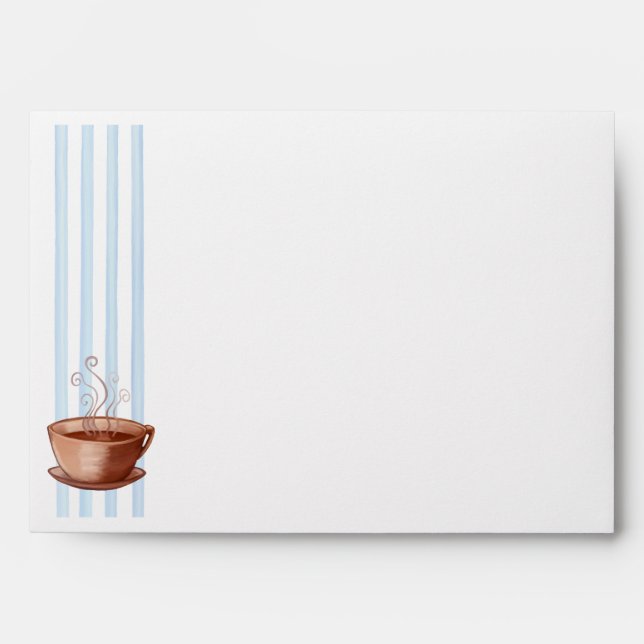 Coffee Cup Card Envelope (Front)
