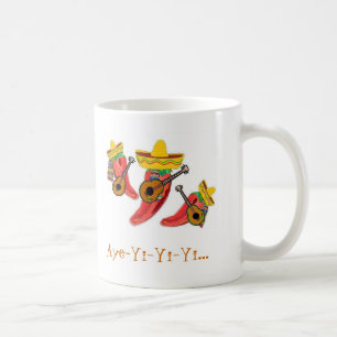 Coffee Cup, Chilli Peppers , Mariachi Band Mug