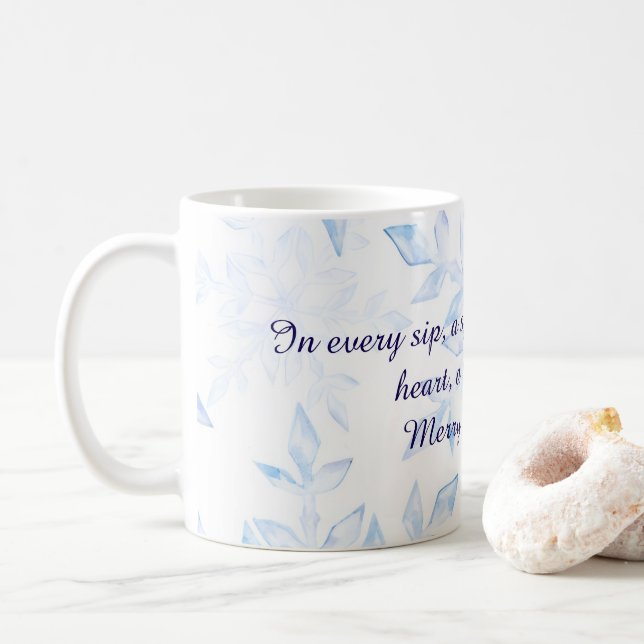 Coffee Cup, Christmas themed Mug (With Donut)