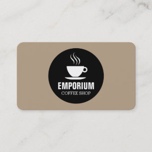 Coffee Cup Circle - Coffee b69f85 Business Card