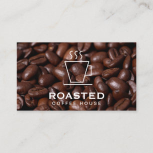 Coffee Cup Coffee Beans   Barista Business Card