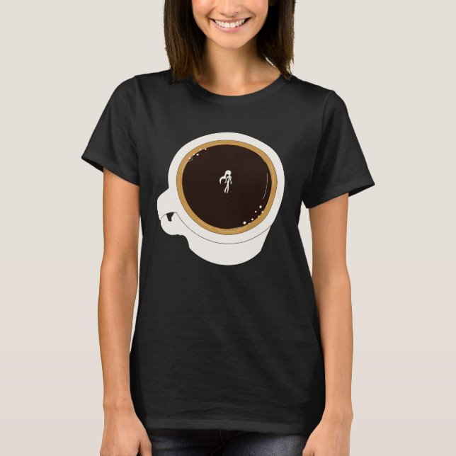 Coffee Cup Diver T-Shirt (Front)