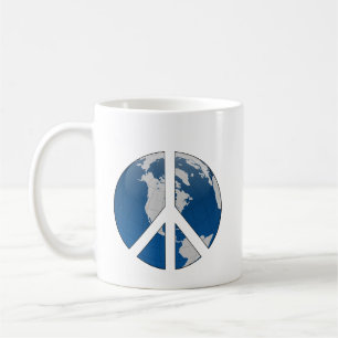 Coffee Cup: Earth Peace Sign Mug