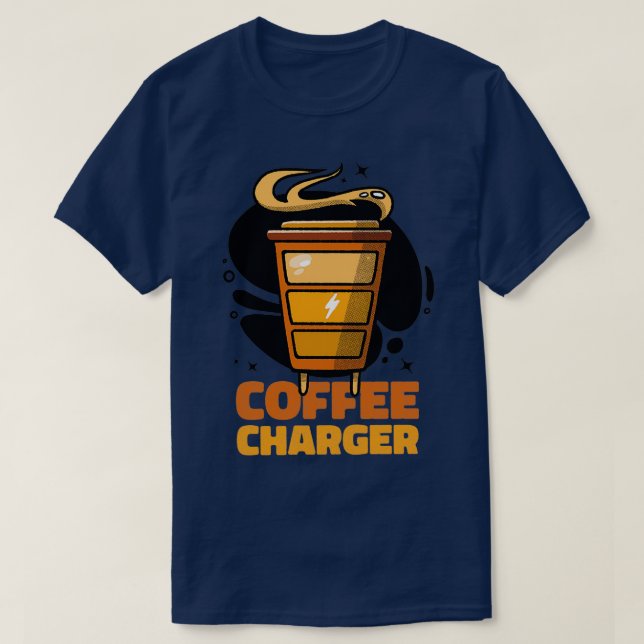 Coffee Cup Energy Charger 2 T-Shirt (Design Front)