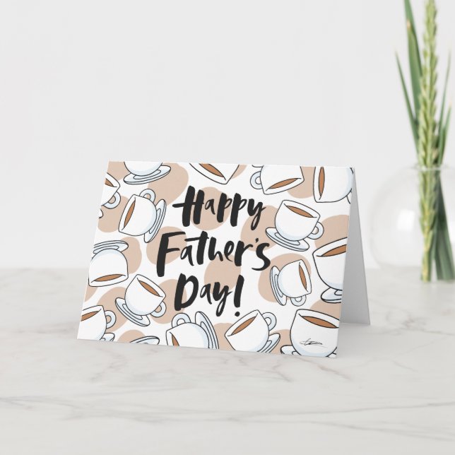 Coffee Cup Father's day Card (Front)
