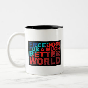 Coffee Cup: Freedom Two-Tone Coffee Mug