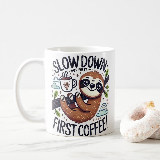 Coffee Cup - Fun animal breed (With Donut)