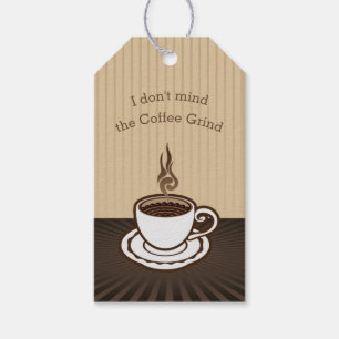 Coffee cup gift tags