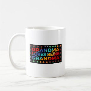 Coffee Cup: Grandma Loves Being Grandma Coffee Mug