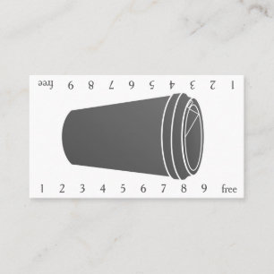 Coffee Cup Grey (Paper To-Go) Loyalty Card