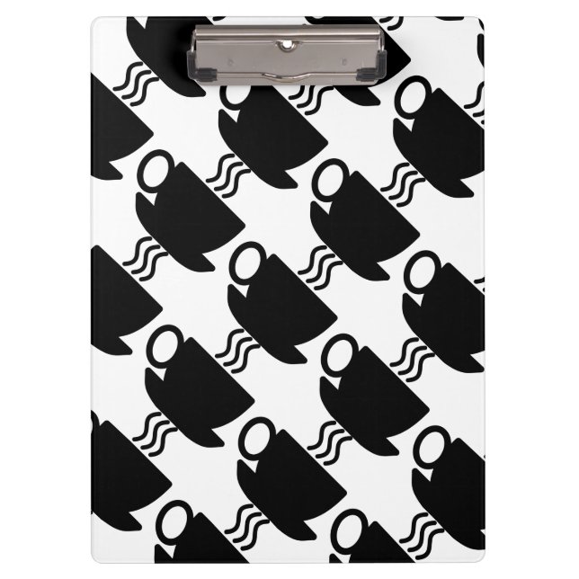 Coffee Cup Icon Clipboard (Front)