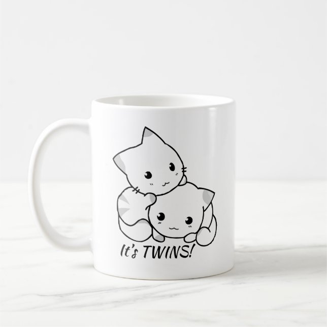 Coffee Cup: It's Twins Coffee Mug (Left)