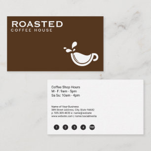 Coffee Cup Logo Loyalty Card