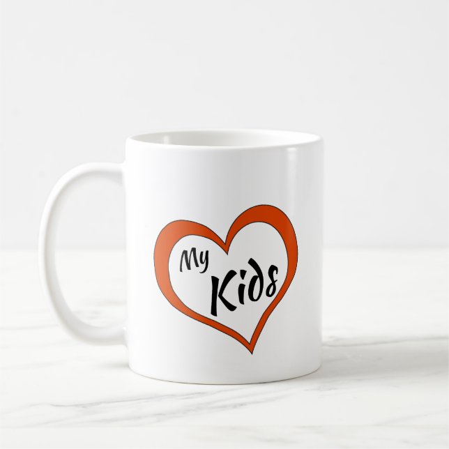 Coffee Cup: Love My Kids Coffee Mug (Left)