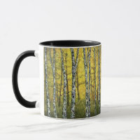 Coffee Cup Mug - Acadia Forest Birch Trees