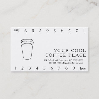 Coffee Cup (Paper To-Go) Loyalty Card