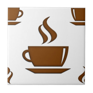 Coffee Cup Pattern Tile