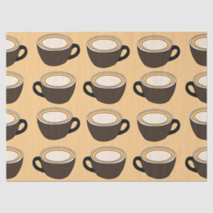 Coffee Cup Pattern Tissue Paper