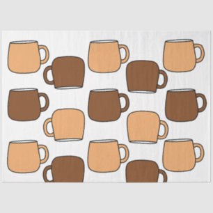 Coffee Cup Pattern Tissue Paper
