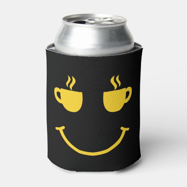 Coffee Cup Smile Can Cooler (Can Front)