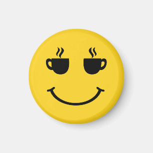 Coffee Cup Smile Magnet