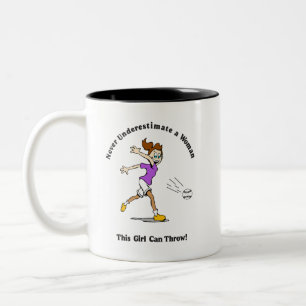 Coffee Cup: Softball  Two-Tone Coffee Mug