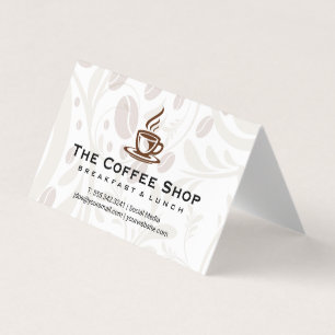 Coffee Cup Steaming Business Card