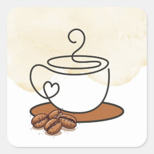Coffee Cup Sticker