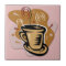 Coffee Cup - Swirl Design Tile/Trivet