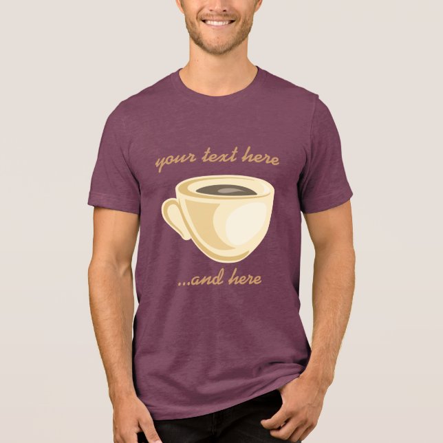 Coffee Cup Tri-Blend Shirt (Front)