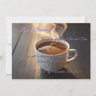 Coffee Cup Wedding Shower Invitation